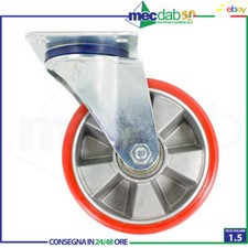 Ruota Con Piastra Girevole In Lega Di Alluminio Per Carrelli BPU,BMP