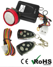 Kit COMPLETO Antifurto Allarme Acustico 2 Telecomandi Universale Moto e Scooter