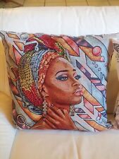 CUSCINO ARREDO ZELINDA IN STILE ETNICO 45X45 CM per divano, sedia, poltrona