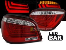 Coppia di Fari Posteriori LED LTI per BMW Serie 5 E60 2003-2007 Rosso Bianco IT 