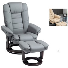 Homcom poltrona imbottita - poltrona,