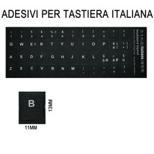 Adesivo per Tastiera Lingua Italiana Completa Lettere Notebook Pc