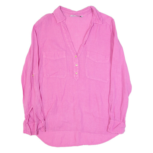 Camicia rosa con colletto - camicia,