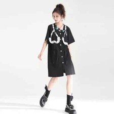 vestito abito donna corto nero