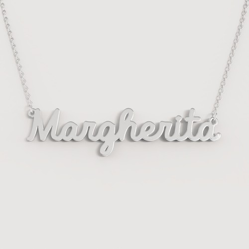 Collana nome donna acciaio - collana,