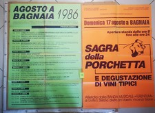 MANIFESTO VITERBO Bagnaia sagra della porchetta festa programma 