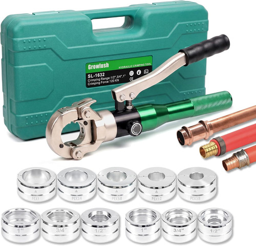Copper pipe press tool with - pipe,