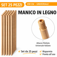 25 Pezzi Manico Bastone in