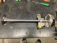 Tromba 12V in acciaio cromato