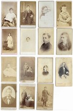 Lotto di 15 - Antiche foto CDV