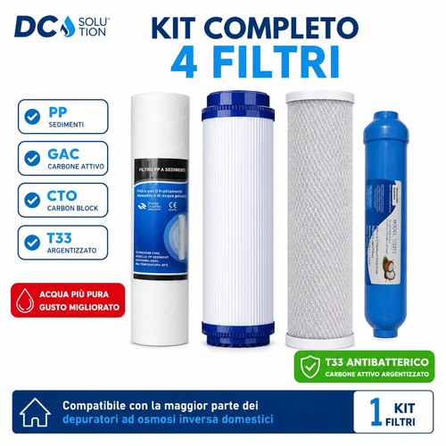 Kit filtri depuratore acqua - kit, 4