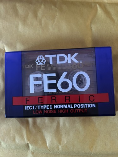 Cassetta audio tdk fe60 nastro - audio,