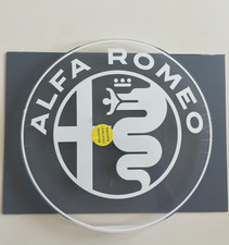Insegna ALFA ROMEO bianco su