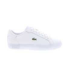 Scarpe sneakers Lacoste Powercourt 125 2 SMA uomo pelle bianca lifestyle