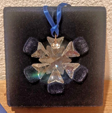FIOCCO NEVE / PALLINA DI NATALE SWAROVSKI, CRISTALLO - ORIGINALE CON SCATOLA