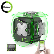 Laser a linea incrociata 12 linee verde 3 x laser a linea 360° con schermo LCD HUEPAR