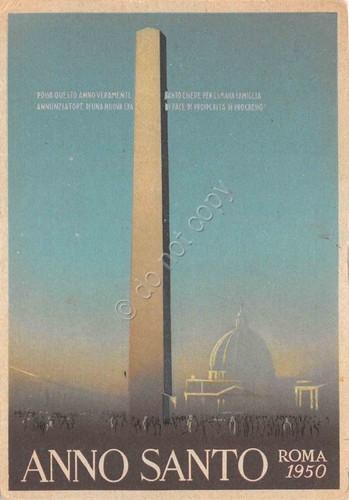 Cartolina anno santo - cartolina, 1950