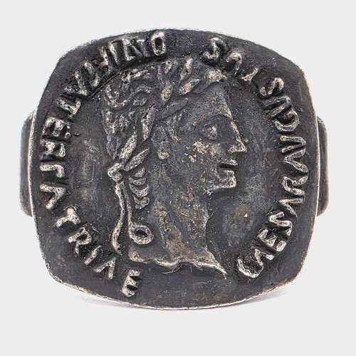 Anello argento romano antico