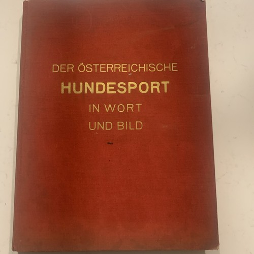 Austrian sport dog book 1935 - austrian,
