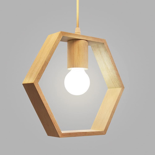 Nordic esagono legno luci - esagono,
