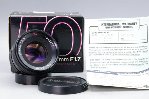 Obiettivo carl zeiss planar - obiettivo,