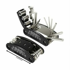 KIT MULTIFUNZIONE 16 IN 1 ATTREZZI BICICLETTA CHIAVI RIPARAZIONE BICI BIKE 94279