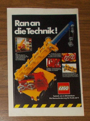 Rara pubblicità lego technic - pubblicità,