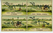 Taddeo Giusti Modena emporio macchine agricole cartolina aratri Melotte