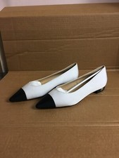 ballerine chanel bi colore in canvas - bicolor chanel ballet flats in canvas