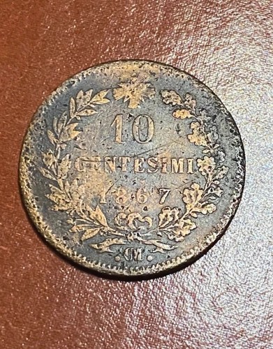 Moneta centesimi 1867 lira - 10,