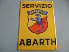 TARGA IN METALLO SIGNE PLAQUE ABARTH ,MOTO GUZZI,GILERA,BENELLI VESPA U1