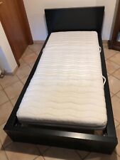 Letto mis. 107x213 cm ad una piazza e mezzo con rete a doghe e materasso