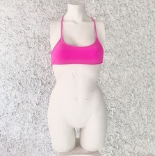 BIKINI COSTUME DA BAGNO TOP PARTE ALTA REGGISENO FUCSIA INTRECCIATO SCHIENA