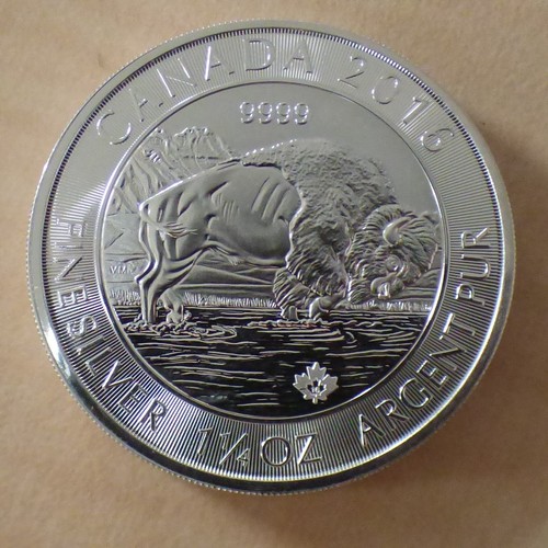 Canada bison 2016 silver - 8$,