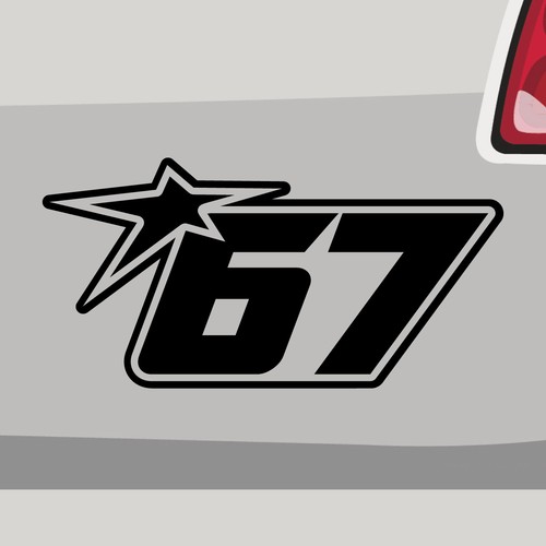 Adesivo numero partenza - , 67