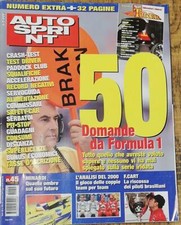 Auto sprint anno XL n.45 7-13 novembre 2000 50 domande da formula 1 rivista