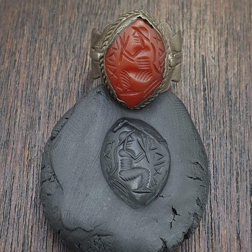 Anello antico corniola vecchio