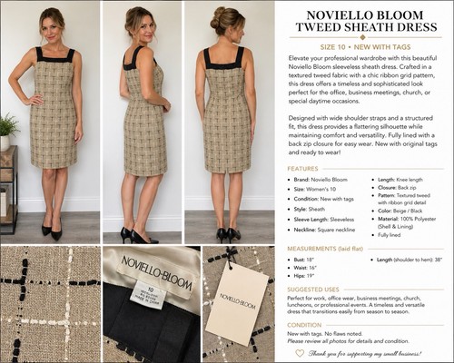 Abito vintage nuovo con