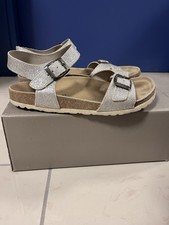 Docksteps 37 argento glitter modello birkenstock