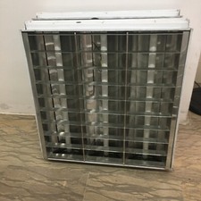 PLAFONIERA DA INCASSO PER UFFICIO Cm59x59x9 NEON 3x T8 18W USATA