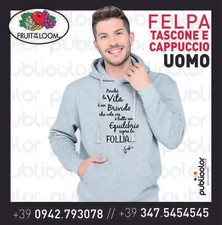 FELPA CAPPUCCIO TASCONE UOMO