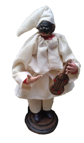 Pulcinella vestito stoffa - pulcinella,