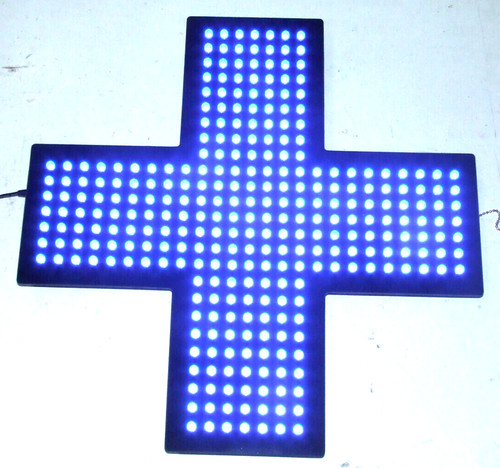 Croce tecnologia led blu per - croce, a