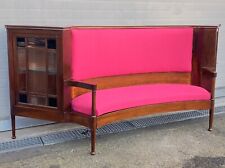 ANTICA BOISERIE INGLESE epoca 800 VETRINA DIVANO fagiolo ETAGERE CONSOLLE MOGANO