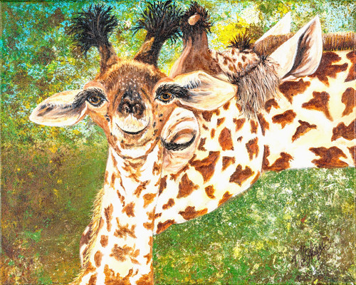 Quadro giraffa incorniciato
