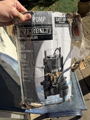 Everbilt sewage ejector - hp,