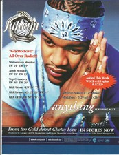 JAHEIM Ultra Rara 2002 PROMO TRADE AD Poster per Ghetto Love CD MINT USA