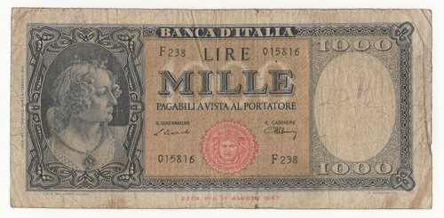1000 lire italia - italia, di