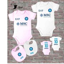 BODY BAVAGLINO NEONATO NAPOLI  PERSONALIZZATO CON NOME IDEA REGALO