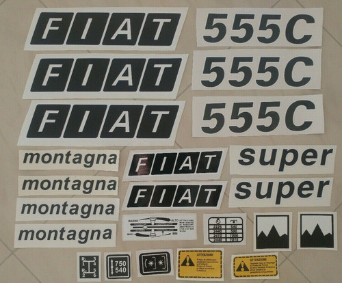 Adesivi decalcomanie fiat 555 - decalcomanie,